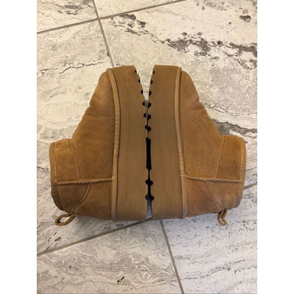 Project Cloud 100% Genuine Suede Leather platform Ankle Boots, Sz 7.5 $75 - Picture 3 of 8